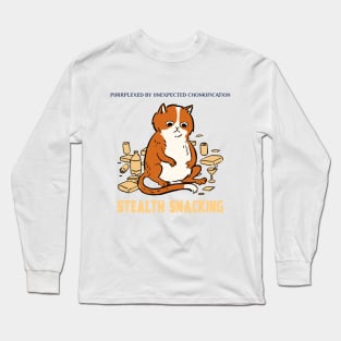 Stealth Snacking Chonky Cats Long Sleeve T-Shirt